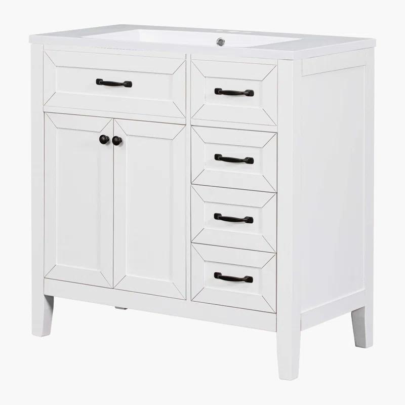 R&M Furniture Versatile Bathroom Vanity with Stylish Sink and Ample Storage