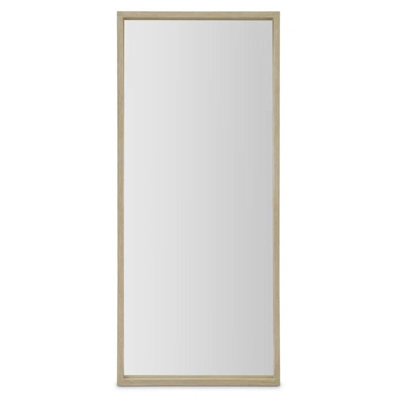 Solaria Wood Flat Wall Mirror