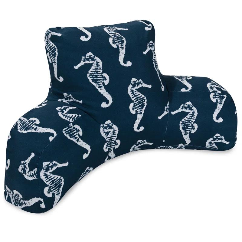 Majestic Home Goods Seahorse Indoor/Outdoor Reversible Throw Pillow