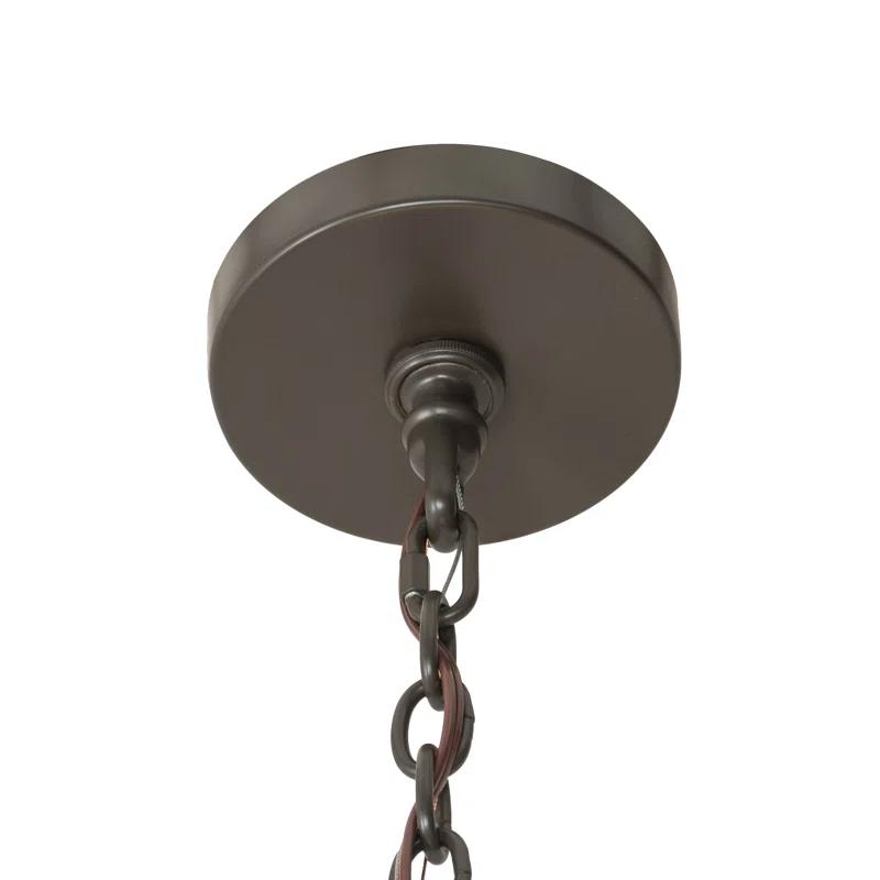 2nd Ave Lighting Loxley 18 - Light Dimmable Wagon Wheel Chandelier