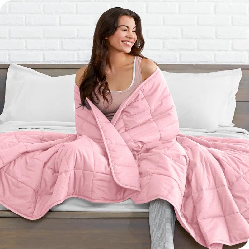 Bare Home Minky Fleece Weighted Blanket