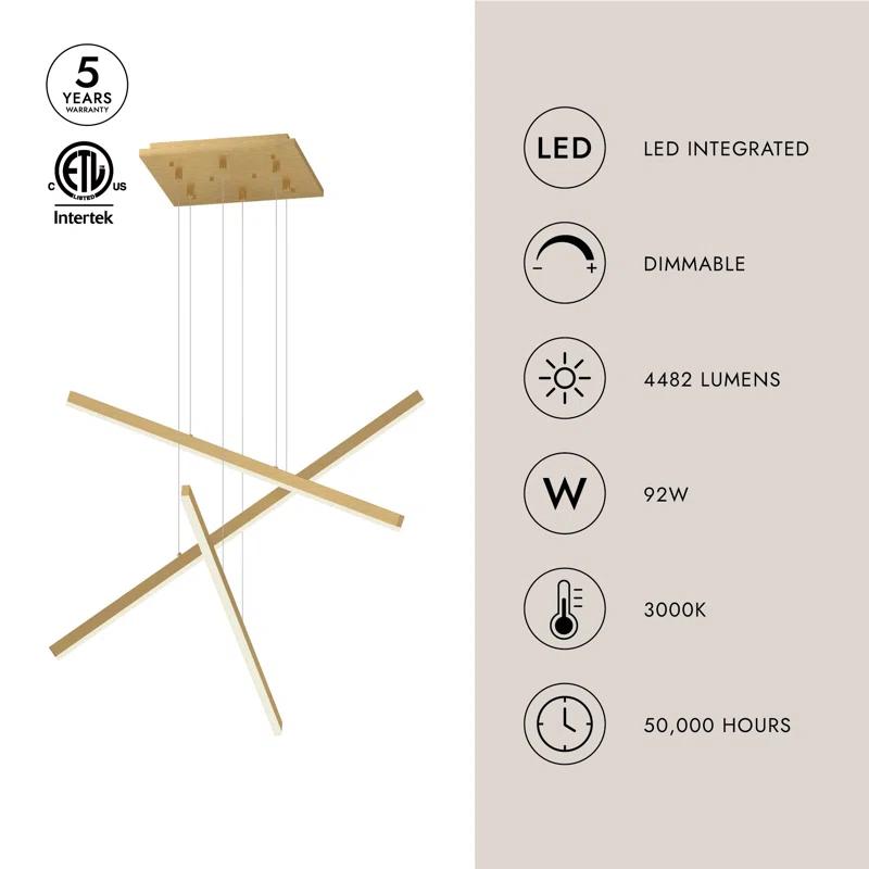 Kuzco Lighting Vega 3 - Light LED Kitchen Island Pendant