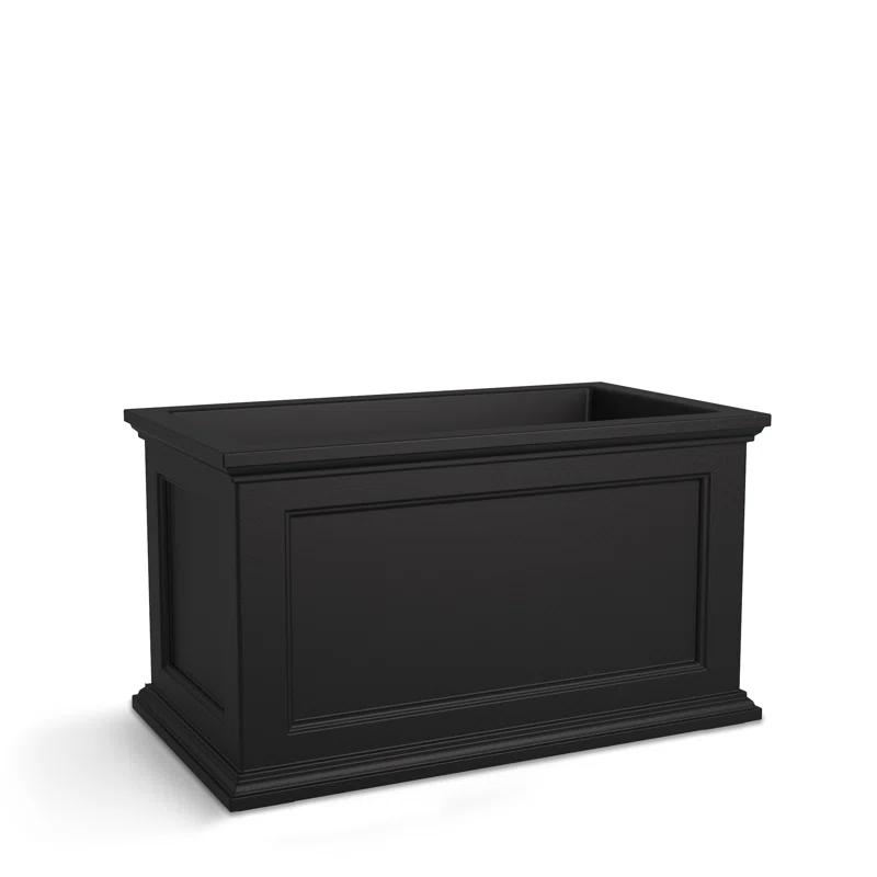 Winston Porter Anastasiya 20"x36" Resin Planter with Water Reservoir