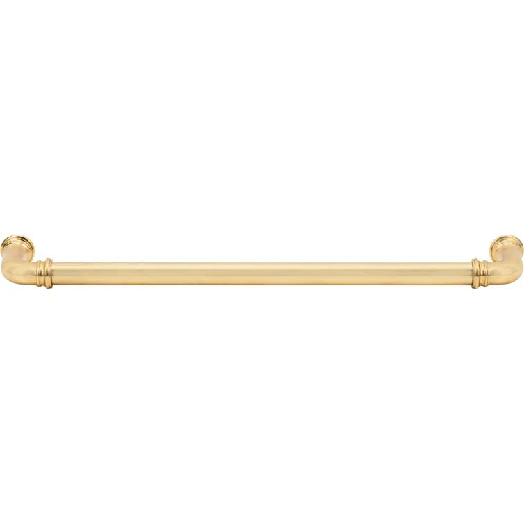 Ronan 12" Polished Brass Industrial Appliance Pull