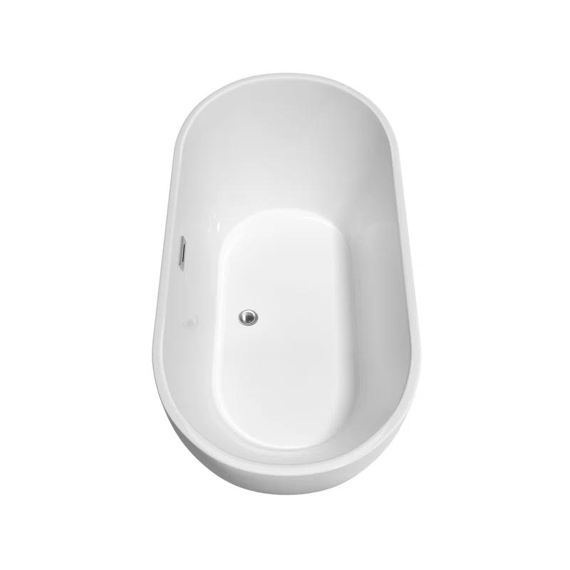 Brooklyn 60'' x 30'' Freestanding Soaking Acrylic Bathtub