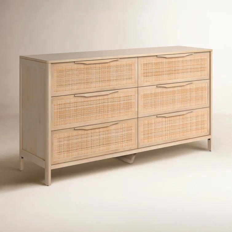 Hannah 6-Drawer Dresser - Natural