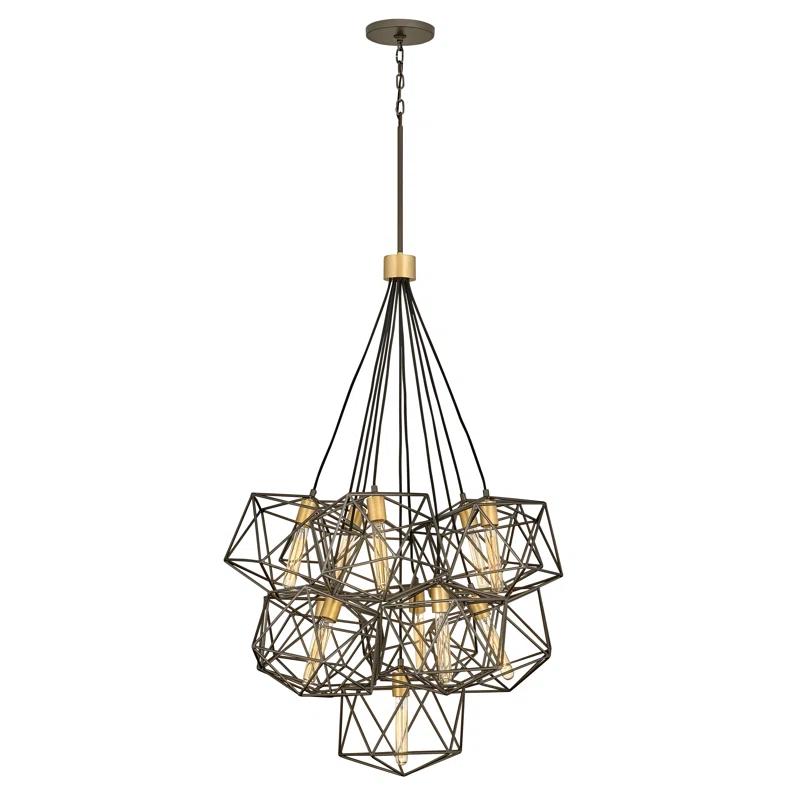 Hinkley Astrid 11-Light Geometric Multi-Tier Chandelier Pendant