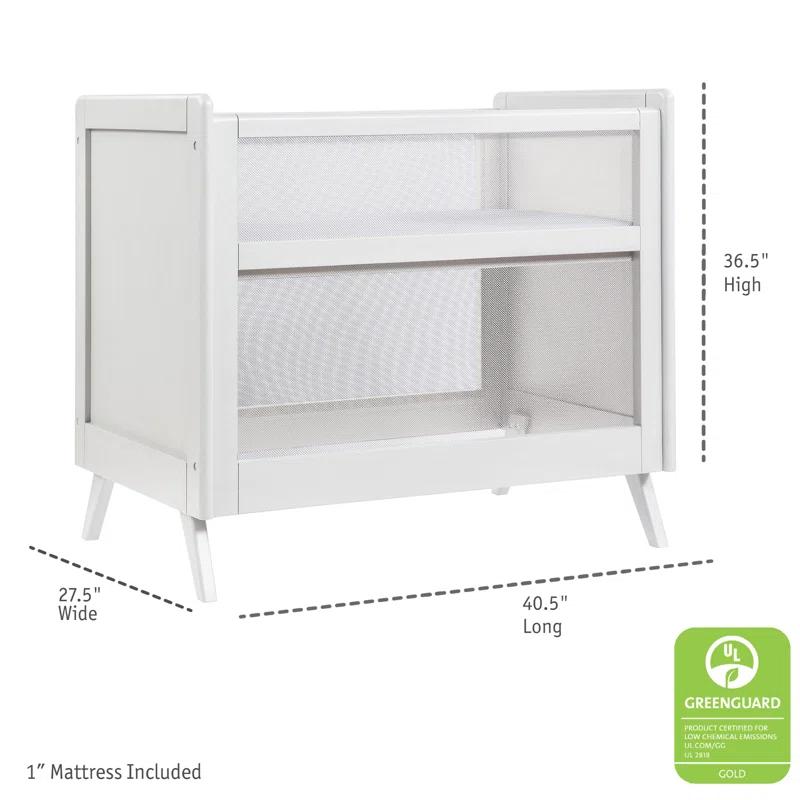 BreathableBaby BreathableBaby Breathable Mesh 2-in-1 Mini Crib, Greenguard Gold Certified