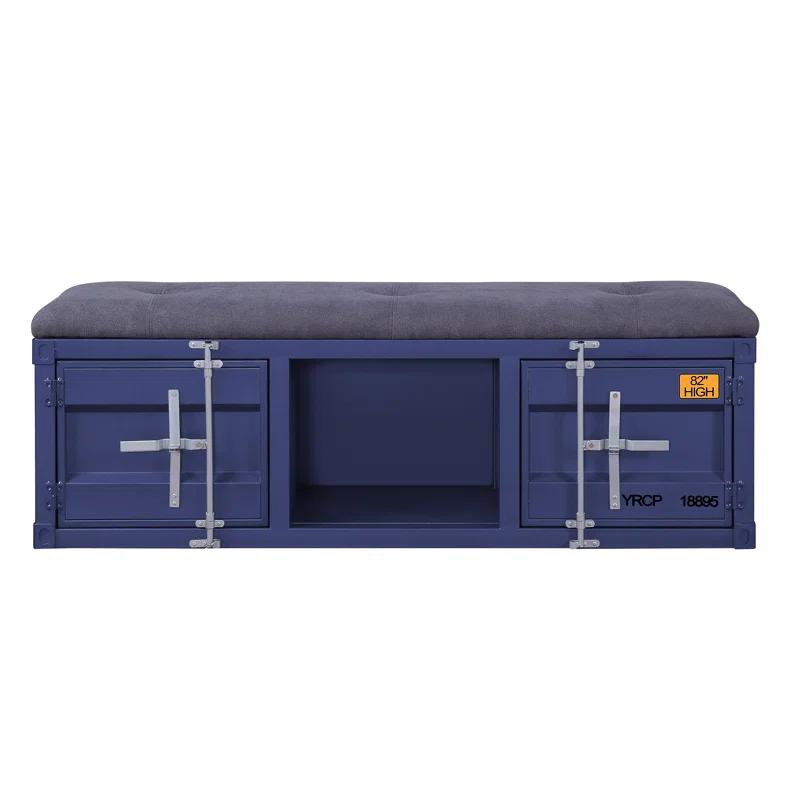 Acme Cargo Fabric Upholstered Storage Bench