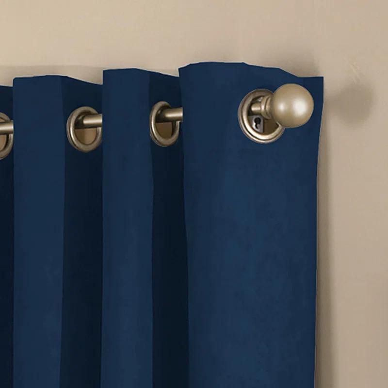 Winston Porter Curtainworks Boehme Solid Room Darkening Grommet Single Curtain Panel