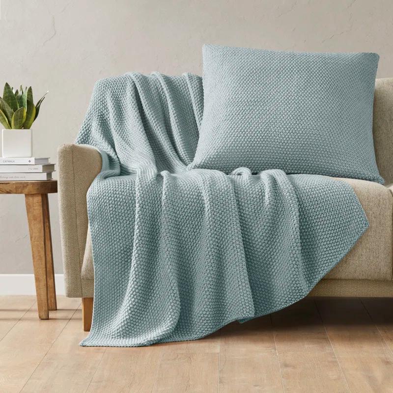 INK+IVY Tino Knit Square Euro Pillow Sham