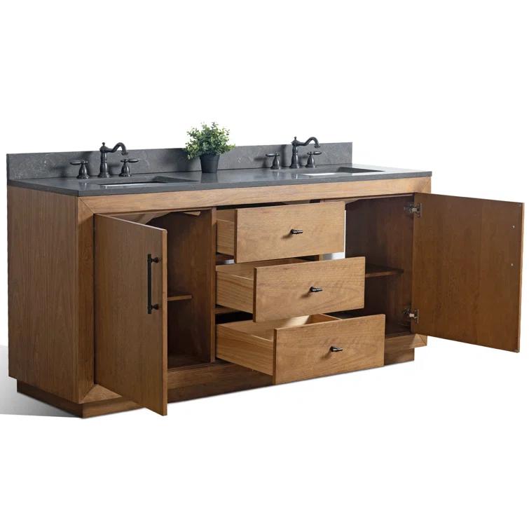 Vanity Art 72" Free Standing Double Bathroom Vanity