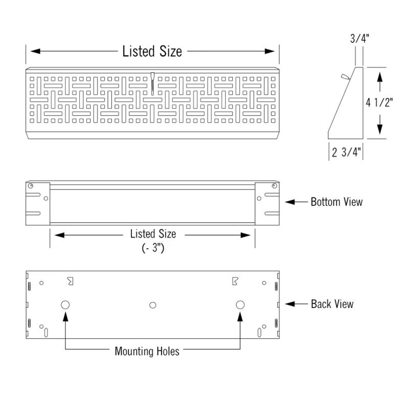 Imperial Decorative Baseboard Register