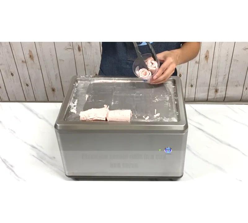 Whynter Whynter Portable Instant Ice Cream Maker Frozen Pan Roller in Stainless Steel