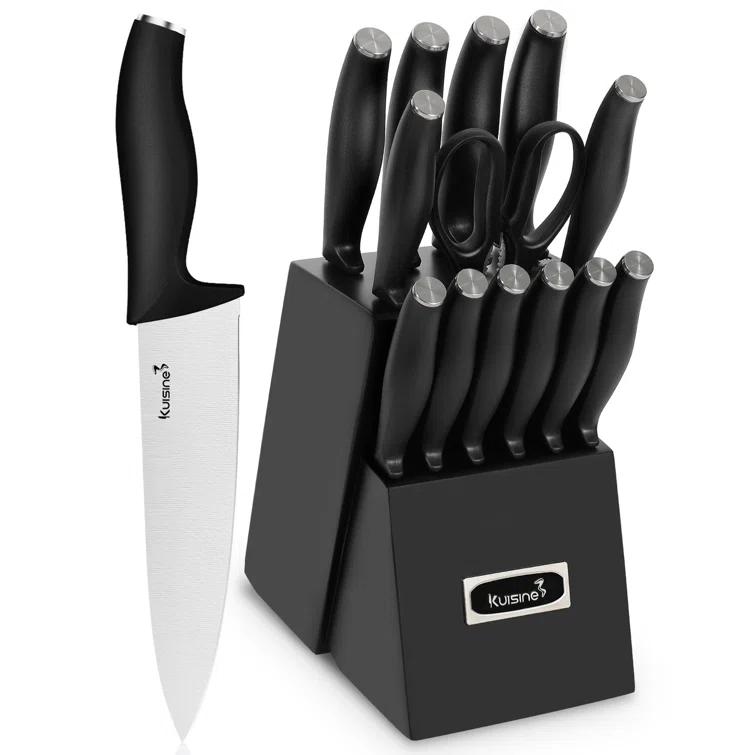 kuisine Kuisine 15 Piece Stainless Steel Knife Block Set