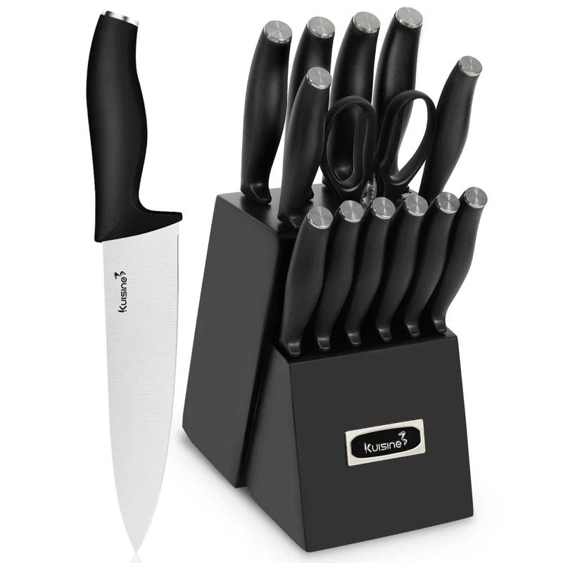 kuisine Kuisine 15 Piece Stainless Steel Knife Block Set