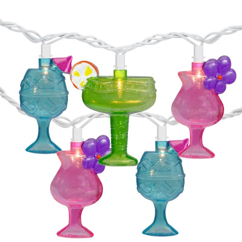 Cocktail Glasses 7ft String Lights