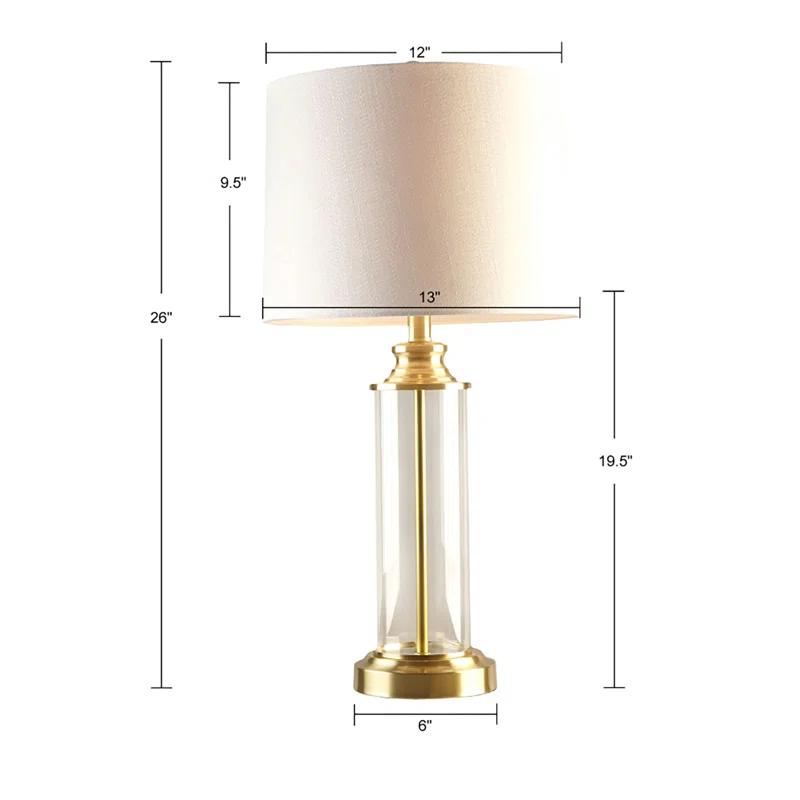 Mercer41 Clarity Cylinder Table Lamp Set of 2