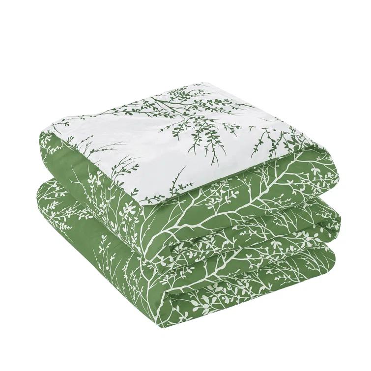 Spirit Linen 6-Piece Foliage Reversible Comforter Set & Reviews | Wayfair