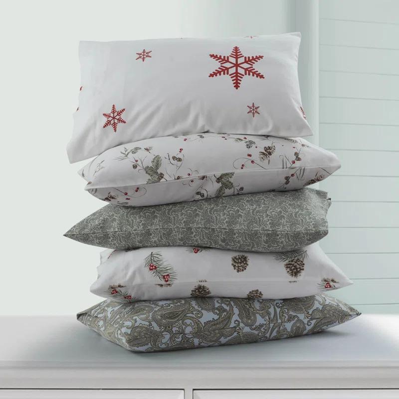 Tribeca Living Flannel Paisley Sheet Set