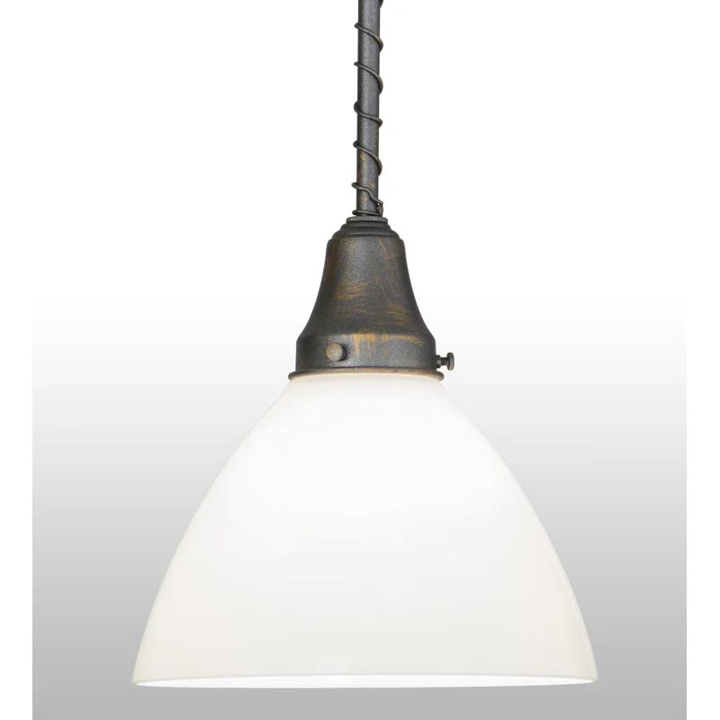 Meyda Lighting 1 - Light French Bronze Single Pendant