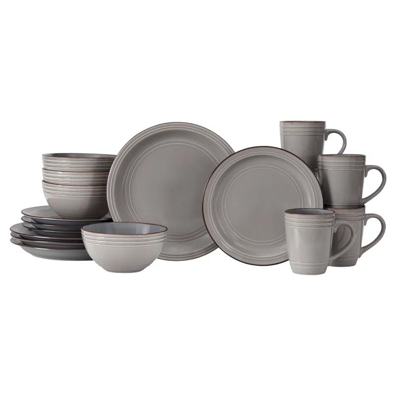 Baum 16 Piece Stoneware Dinnerware Set - Service for 4