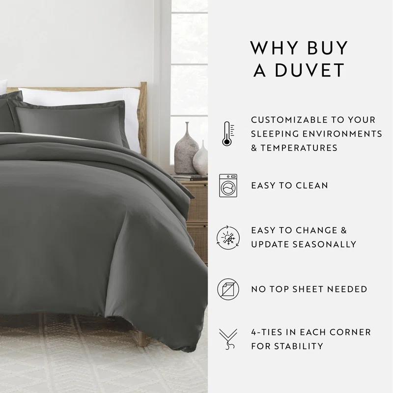 Sharon Osbourne Home Super Soft Microfiber Duvet Cover Set