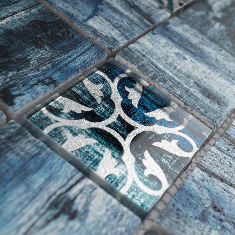 Supreme Tile Classic Roman 11.82 in. x 11.82 in. Squares Glossy Glass Mosaic Tile