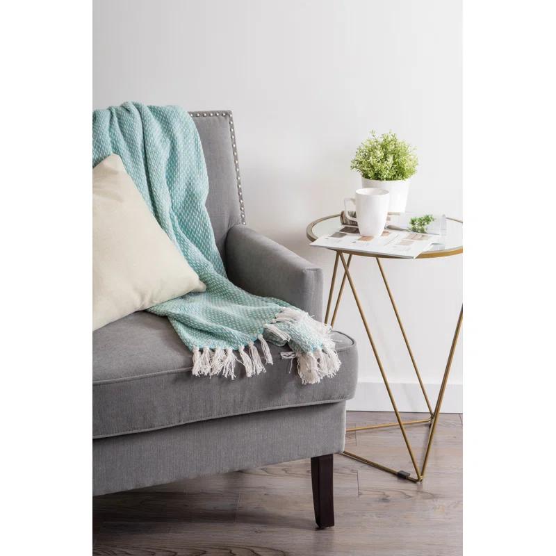 Design Imports Hand Woven Throw Blanket