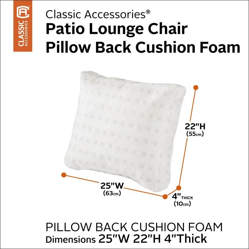 Classic Accessories Classic Outdoor Lounge Chair Back Cushion