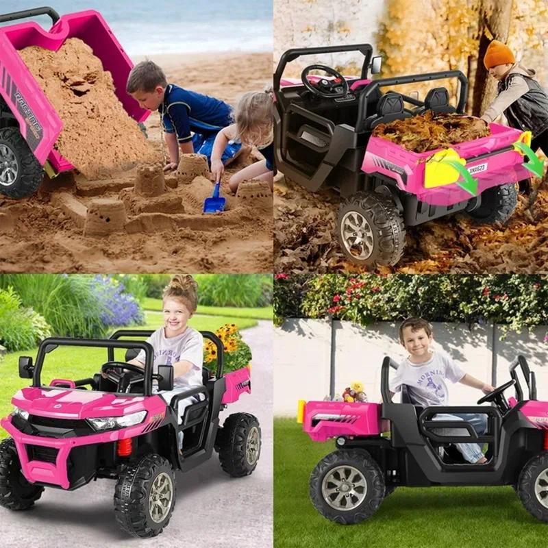 Himimi Delia Himimi 24 Voltage  Ride On Dump Truck, 2 Seater Kids UTV with Electric Dump Bed, Remote Control