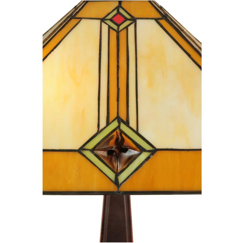 Diamond Mission Glass Table Lamp