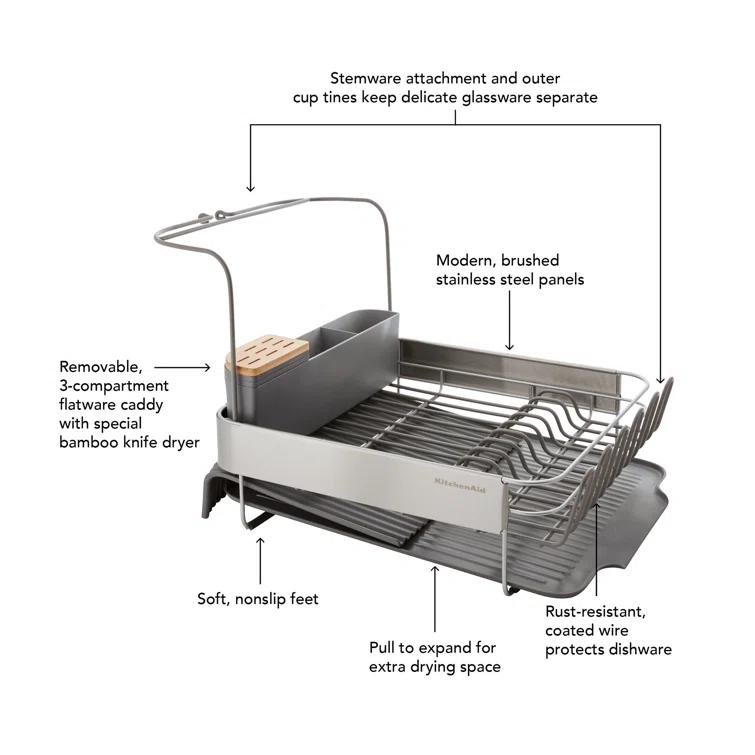 KitchenAid® KitchenAid® Full Size Expandable Dish-Drying Rack