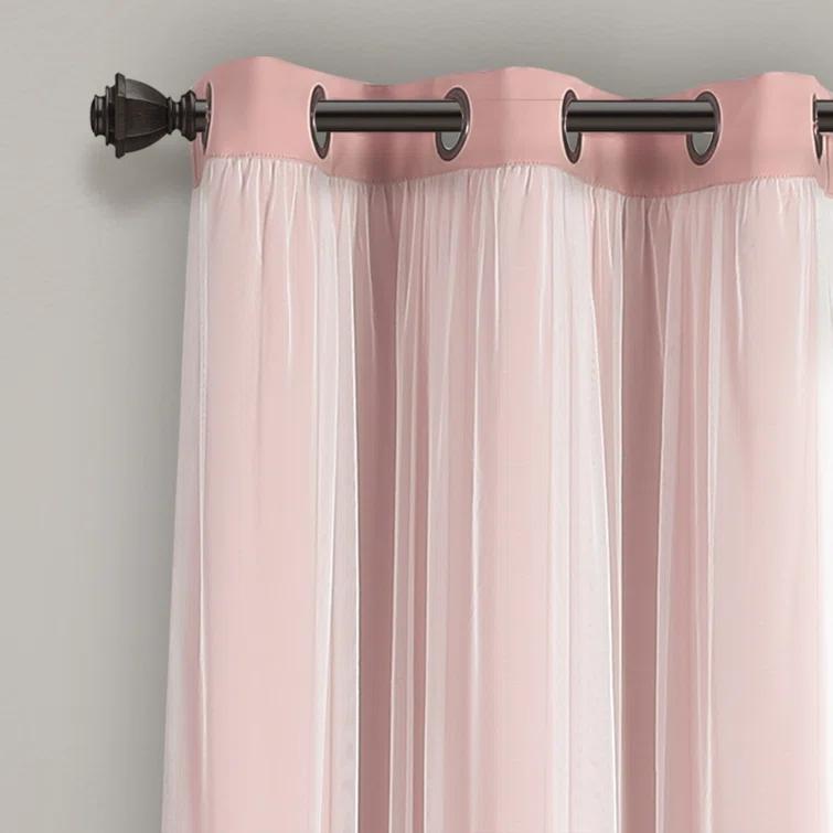 Lush Decor Polyester Blackout Curtain Pair (Set of 2)
