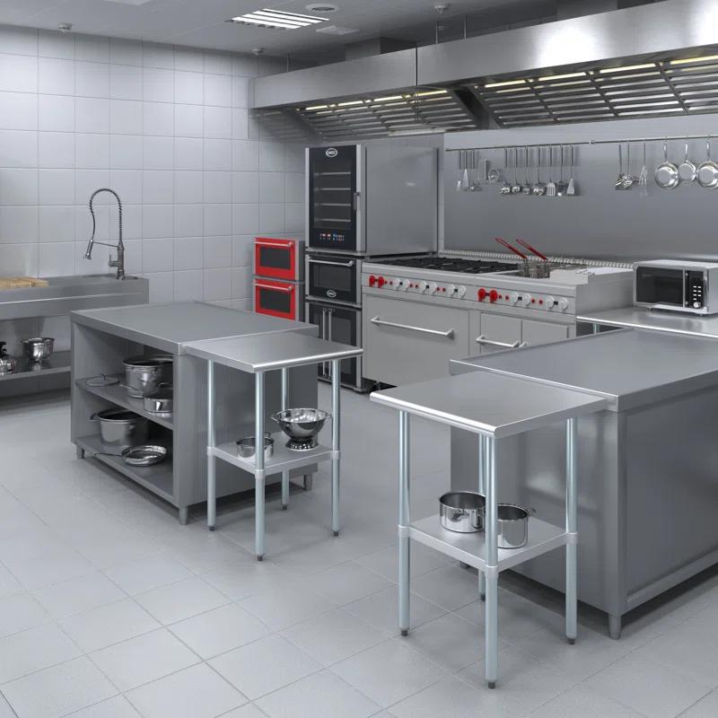 Amgood Stainless Steel Top Workbench