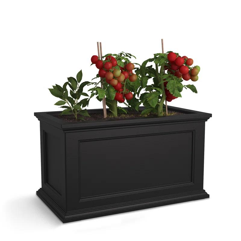 Winston Porter Anastasiya 20"x36" Resin Planter with Water Reservoir