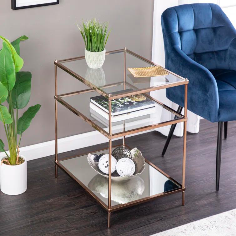 Wade Logan® Gosport Glass Top End Table