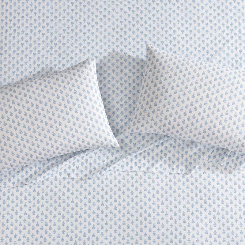 Laura Ashley Printed Cotton Percale Sheet Set