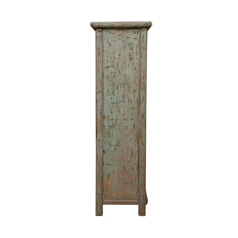 Furniture Classics Jackson 64" Tall 2-Door Cabinet, Worn Green