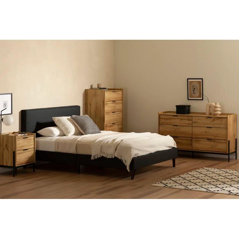 South Shore Milton Queen Complete Upholstered Bed