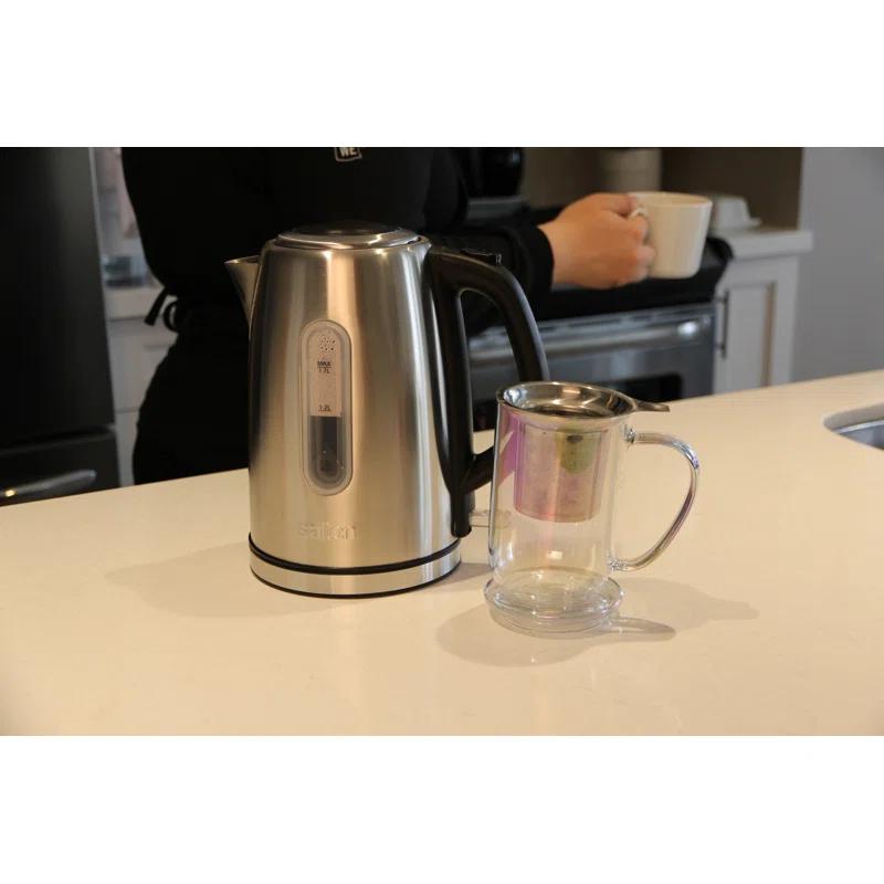 Salton 1.8 Qt. Stainless Steel Electric Tea Kettle
