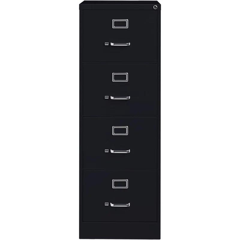 Black 4-Drawer Lockable Legal Size Steel File Cabinet