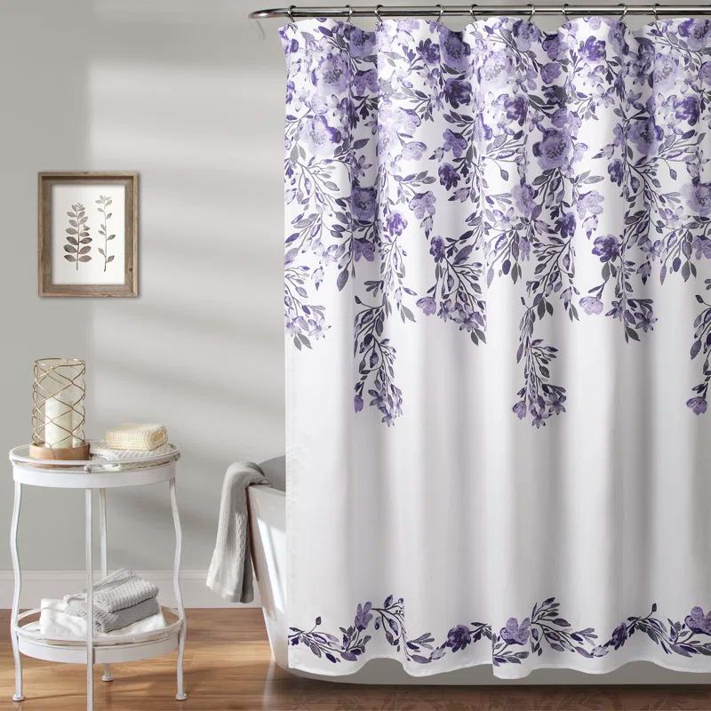 Lush Decor Tanisha Floral Shower Curtain
