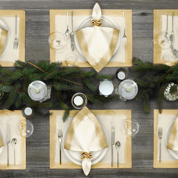 Villeroy & Boch Metallic Brushstroke Linen Blend Placemat & Reviews | Wayfair