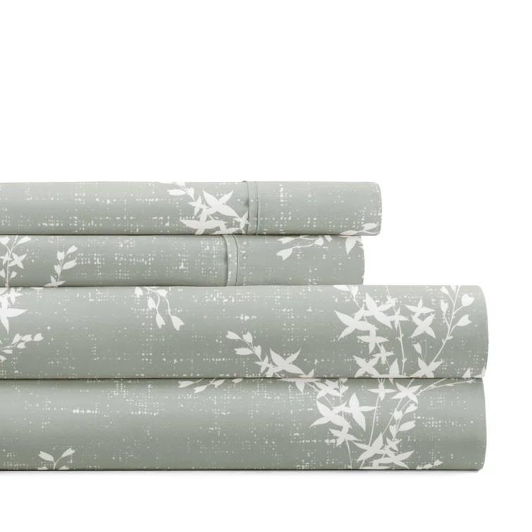IEnjoy Home 4 Piece Delicate Details Pattern Sheet Set