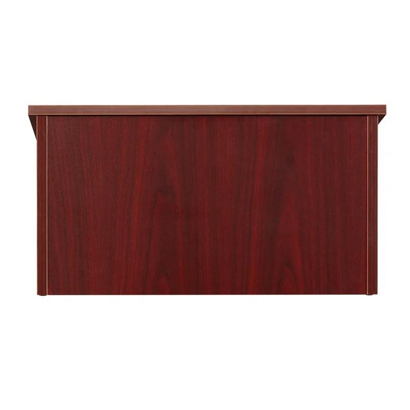 13.75'' Wood Tabletop Lectern with Storage