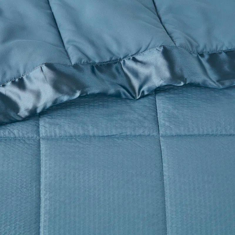 Madison Park Cambria Oversized Down Alternative Blanket with Satin Trim
