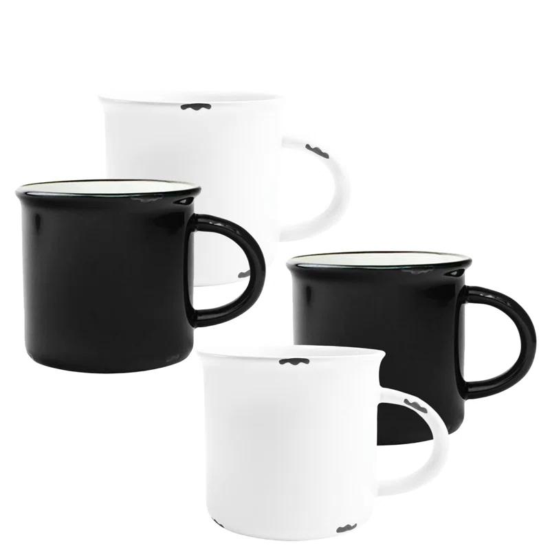 Canvas Home Tinware Stoneware Coffee Mug 16oz (Set of 4)