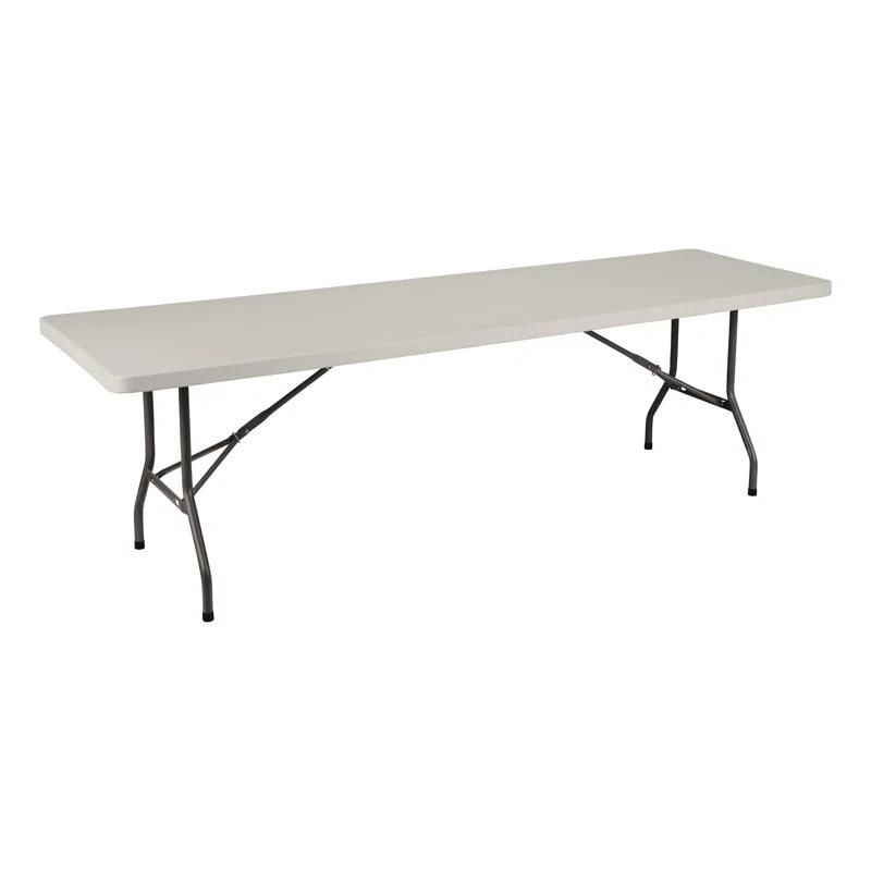 Rectangular Blow-Molded Plastic Indoor/Outdoor Folding Training Table