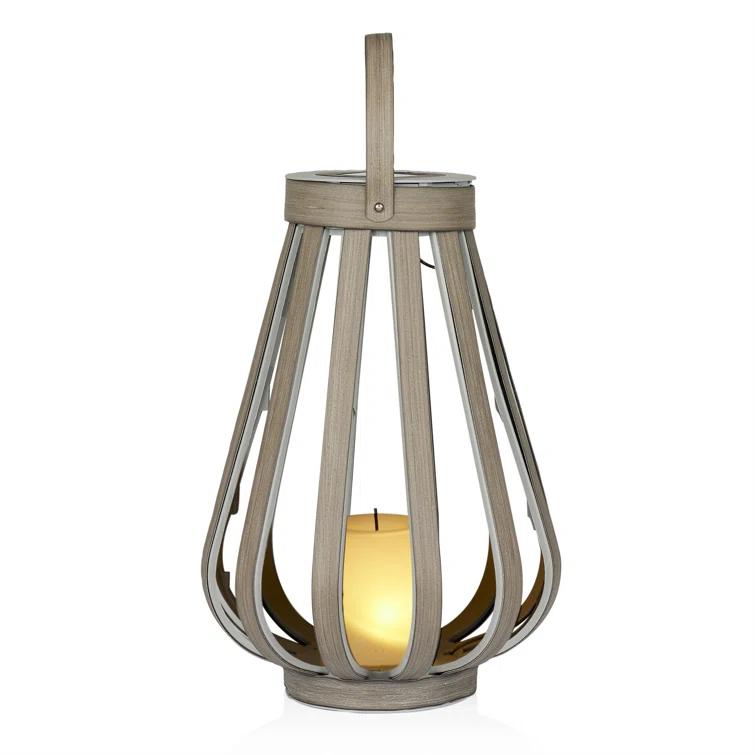 Alpine Solar Decorative Plastic Lantern w/ LED Light